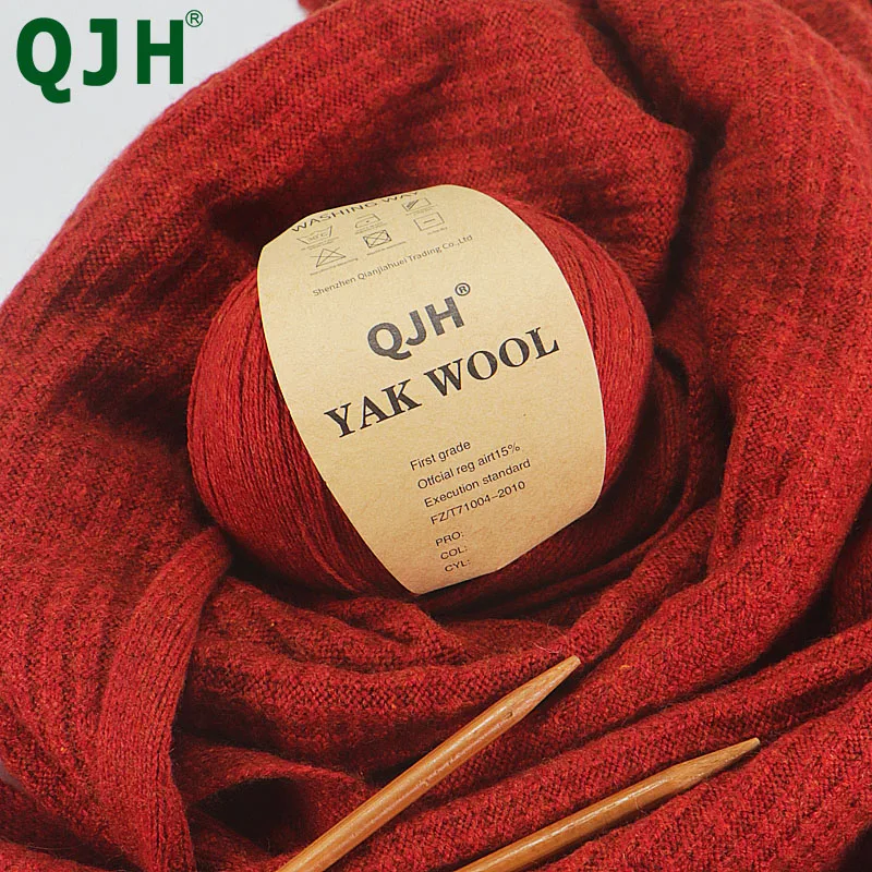 QJH6PCS mongolo organico naturale di alta qualità 100% Yak filato per capelli maglione lavorato a mano cappello fai da te morbido abbigliamento moda abbigliamento bambino
