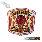 Нашивки для FIRE SATAN'S винтажные оригинальные мотоциклетные Клубные жилеты OUTLAW BIKER MC цвета