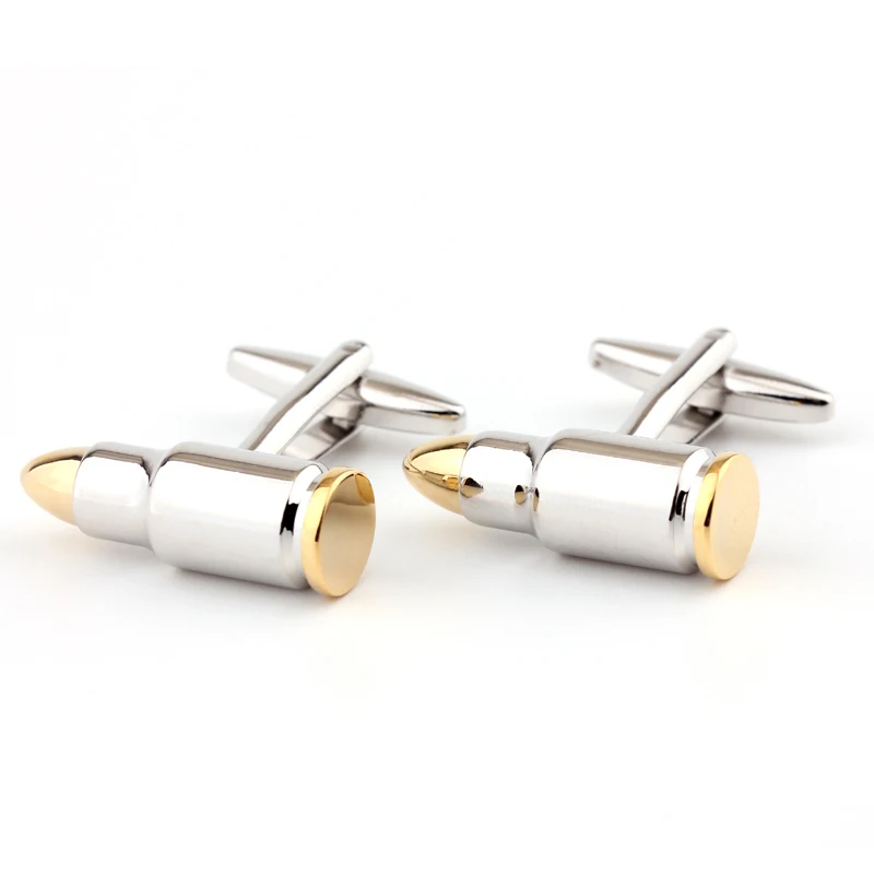 

Double color bullet shape cufflinks French shirts cufflinks sleeve nail factory direct sale free shipping