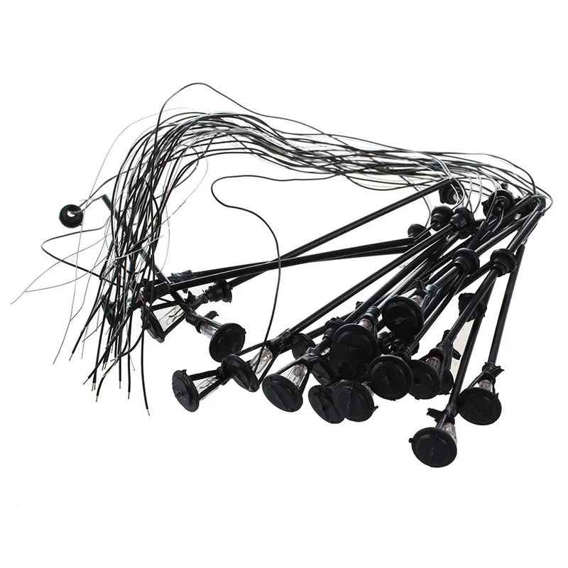 

20Pcs Single-Head Model Garden Lights Lamppost Lamp Layout Scale: 1/100--Black