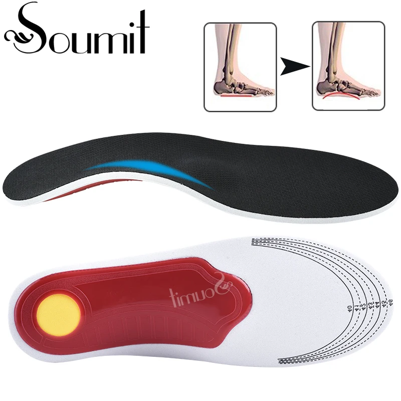 Женские ортопедические стельки Soumit плоская подошва быстрое облегчение боли для