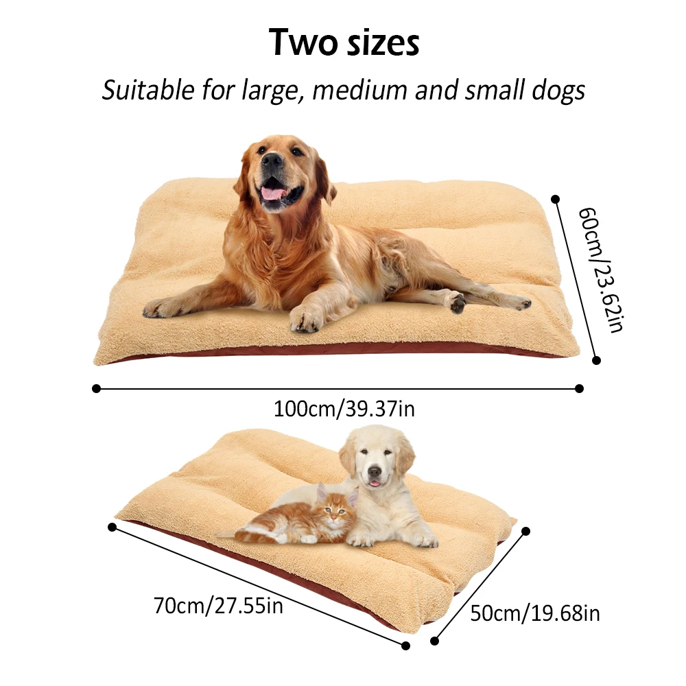 Зимний коврик для кровати собаки подушка питомца одеяло Теплый Щенок флисовые