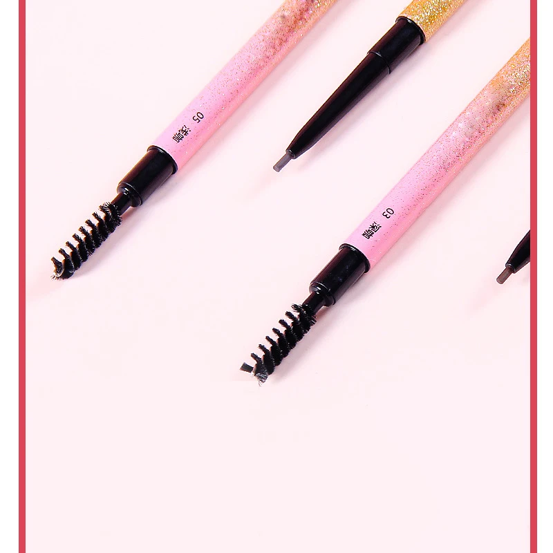 Горячая Водонепроницаемый карандаш для бровей с двумя концами дизайн кисть