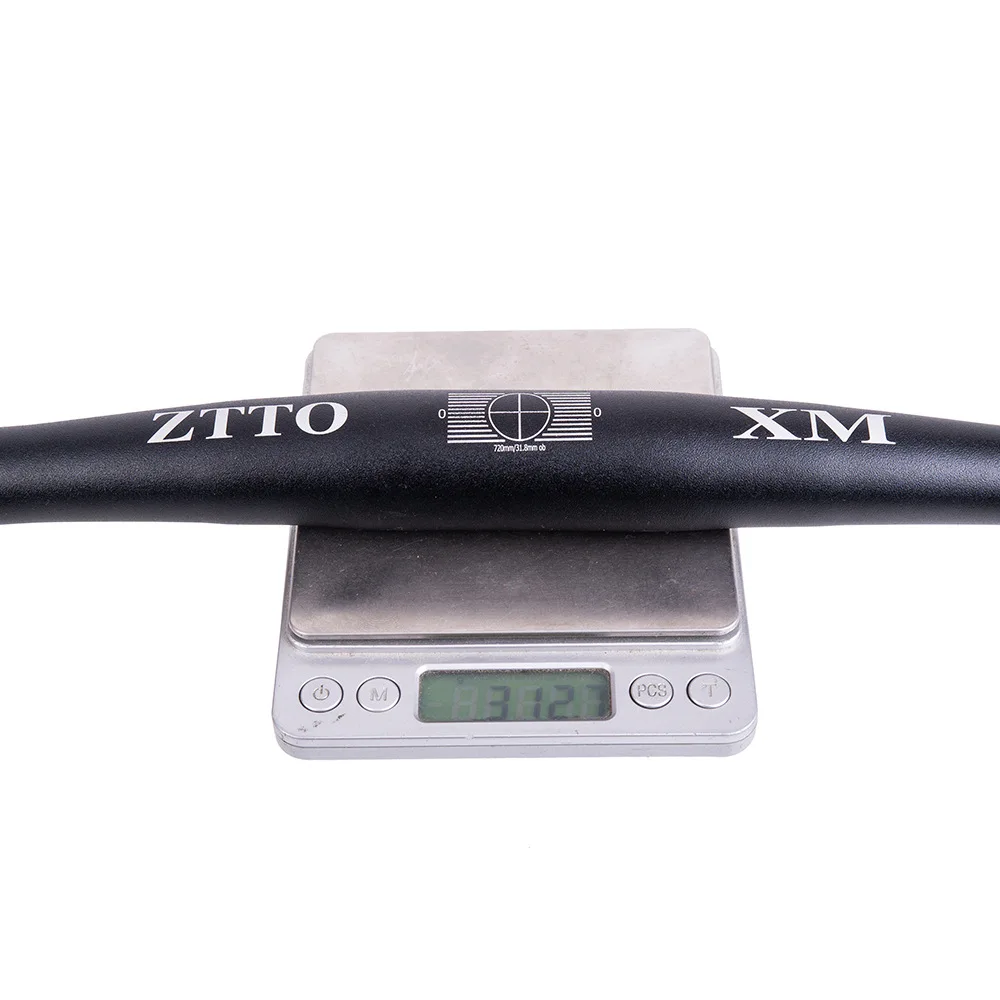 

ZTTO MTB Bicycle 31.8mm Aluminum Alloy Handle Bar Flat Bar Straight Thick Tube 6 Back sweep MTB Bicycle Handlebar 720mm 780mm