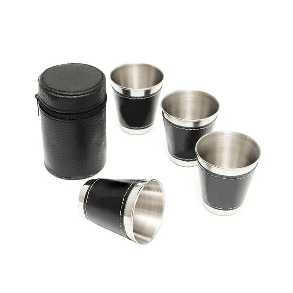 4 шт. мини стаканы из нержавеющей стали|Наборы для бара| |