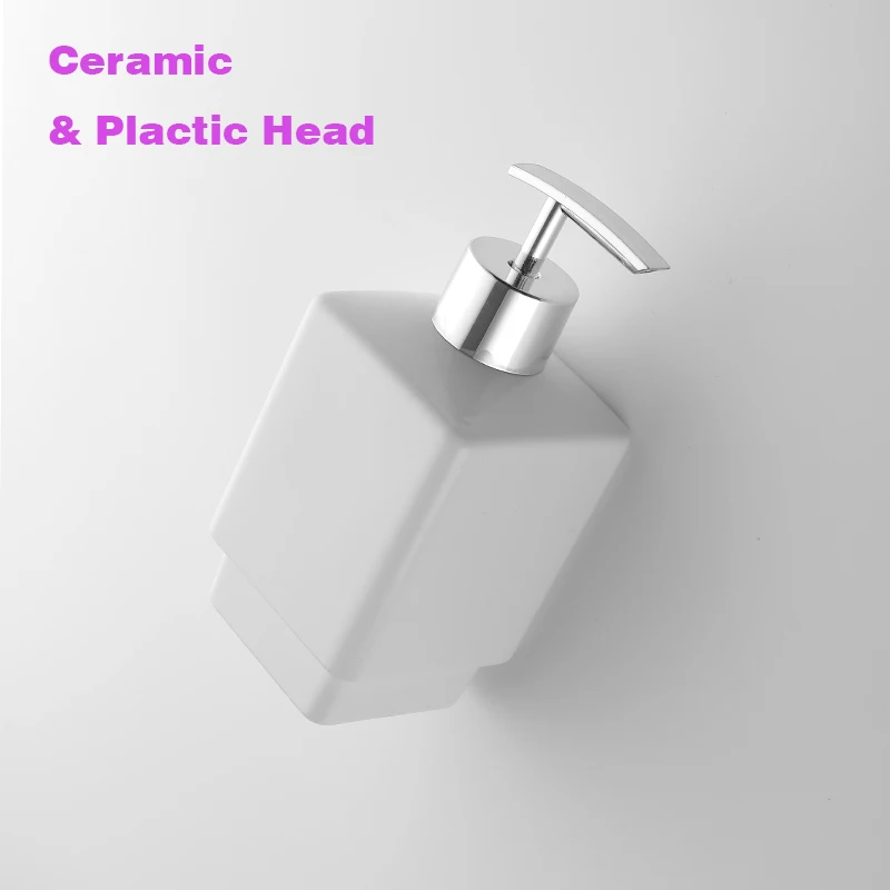 aluminum bathroom accessories liquid soap dispensers wall mounted lotion holder hand shampoo ceramic bottle for hotel kitchen free global shipping