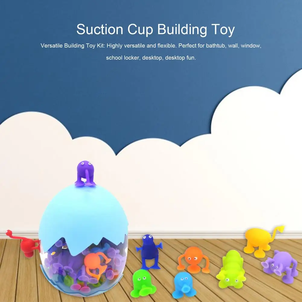 

Soft Building Blocks Dart Game Suckers Trickshot Kids DIY Fun Silicone Construction Toy For Children Baby Silicon Stack Game
