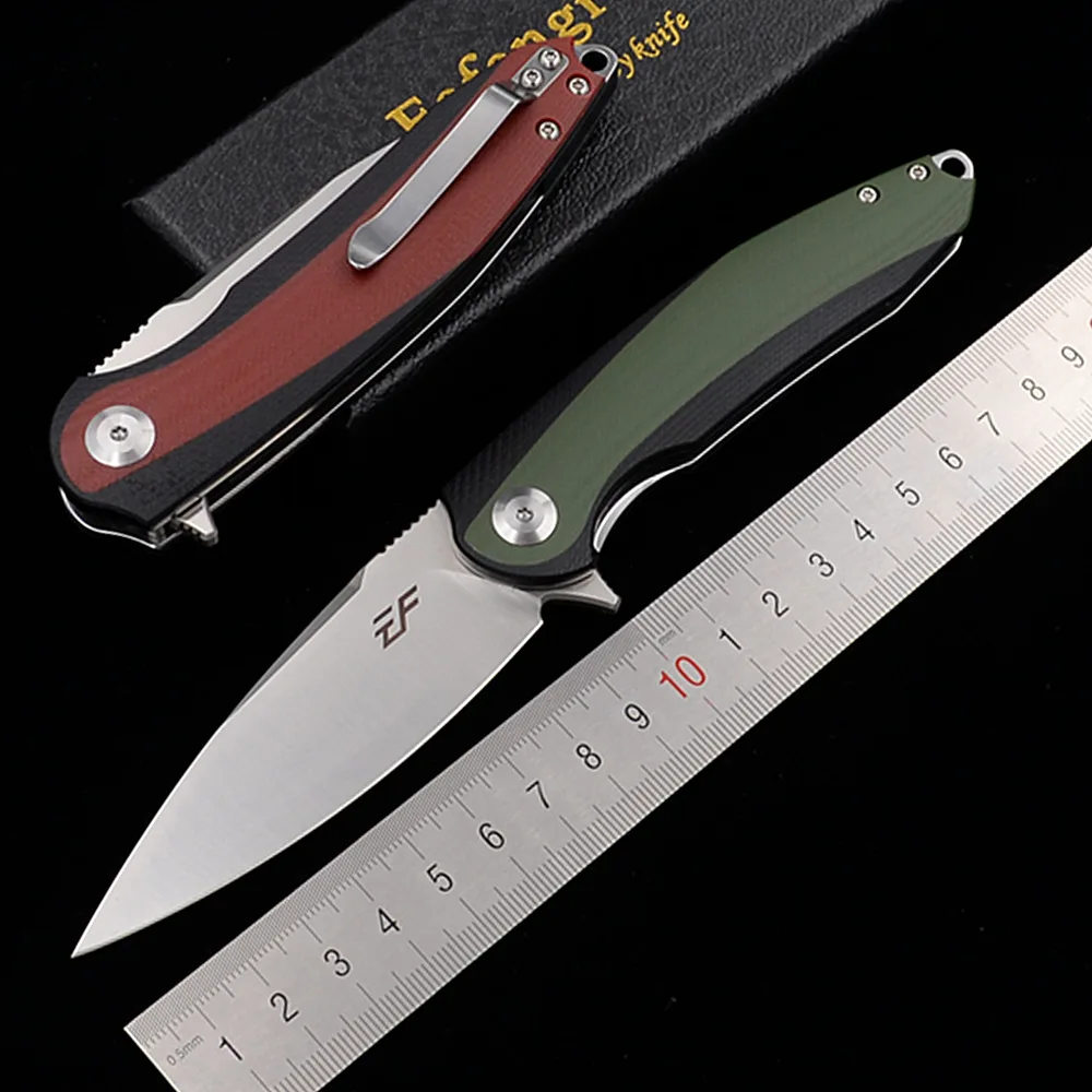 Eafengrow новая рыба реальный D2 стальной шарикоподшипник складной G10 Кемпинг Охота кухня выживание на природе EDC Инструмент Универсальный Карманный Нож