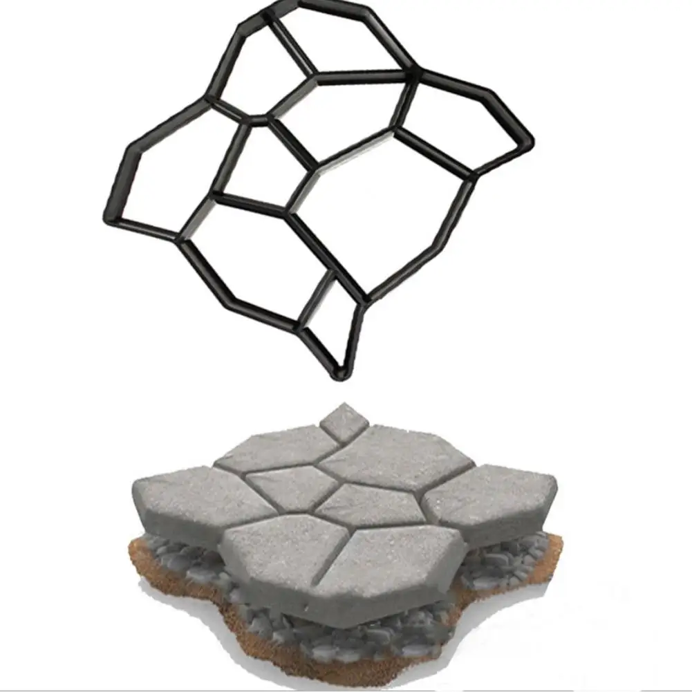 Форма для тротуара садовой прогулки ручная форма цементных кирпичей сделай сам