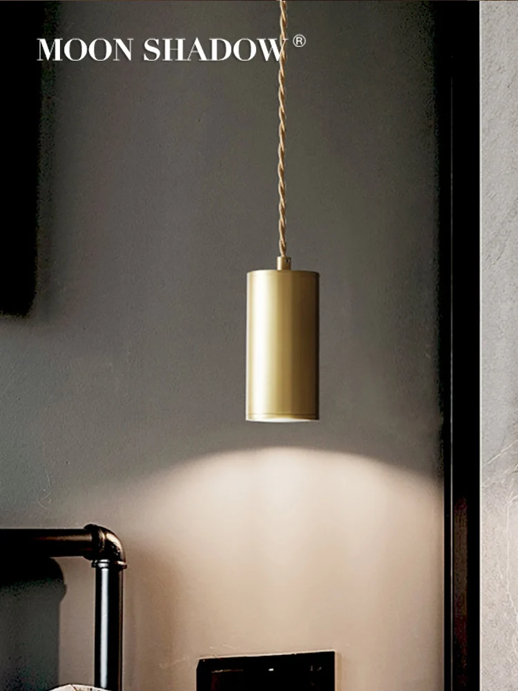 Подвесной светодиодный светильник MOONSHADOW полностью латунный Регулируемый
