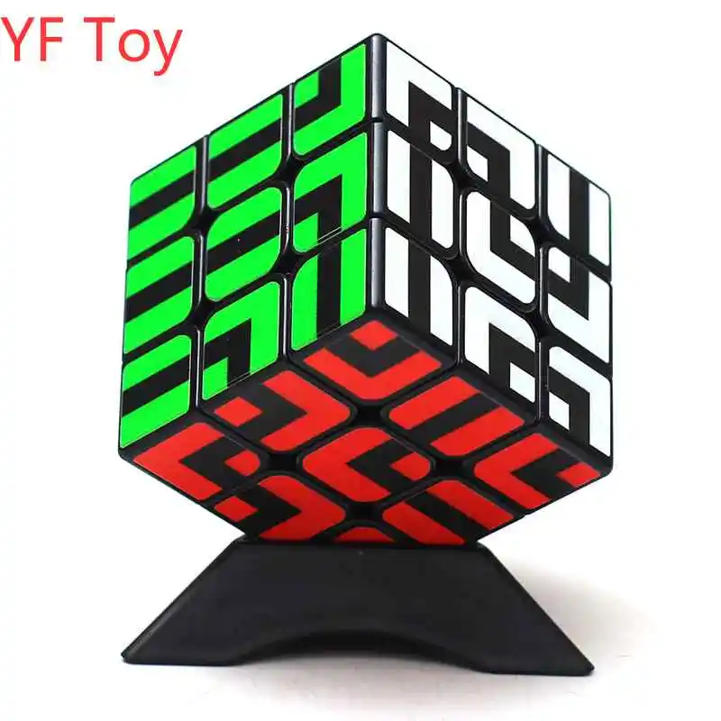 

Z-cube Maze Type 3x3x3 Magic Cubes Black Cubing Puzzle Cubes Safe ABS Cubo Magico Brain Teaser Puzzle Twist Toy Gift Children