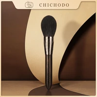 chichodo makeup brush 2021 new luxurious carved ebony animal hair series foxgray ratgoat hair powder brush cosmetic tool f101