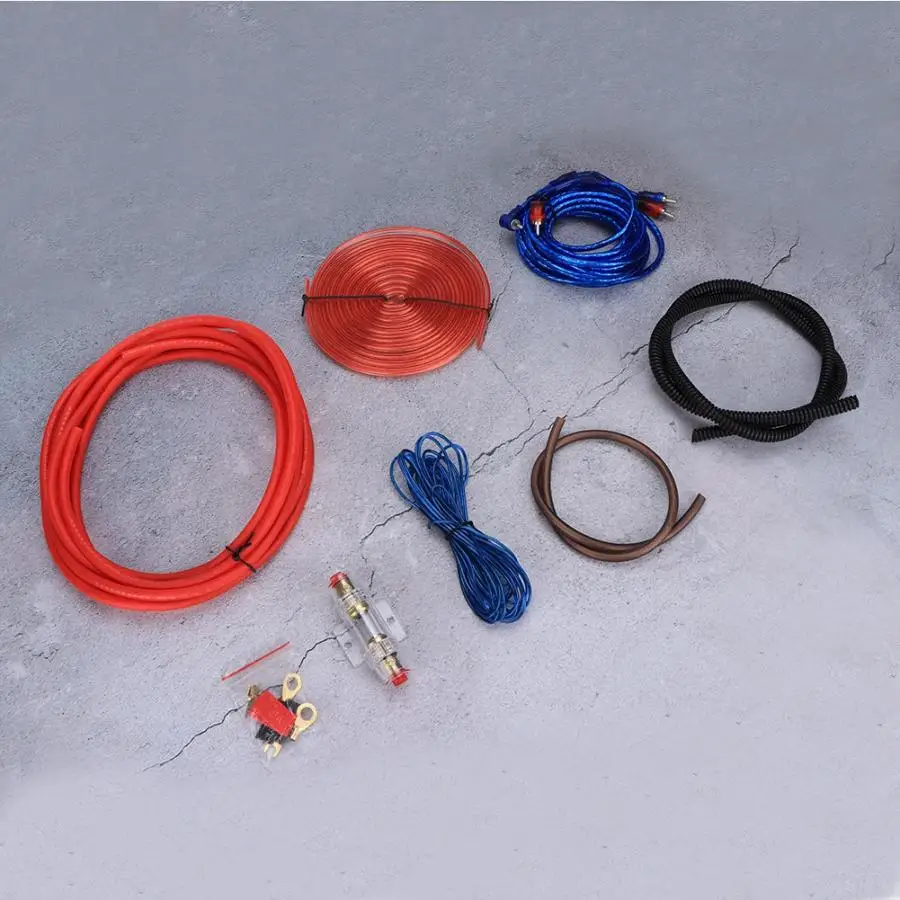 1 Set 6GA Car Audio Amplifier Power Line Subwoofer Cable Wire Cord Kit System Modified Accessories with Fuse | Автомобили и