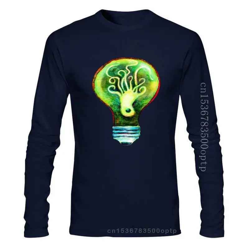 

Новинка, футболка Octobulb, Прямая поставка, подарок, футболки, топы с лампочками, черная женская футболка, футболка с осьминогом и круглым вырез...