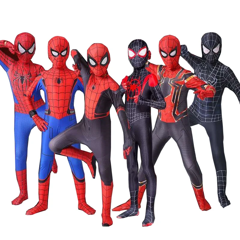 Extraordinary Spiderman Pantyhose Children's Heroes Returned Siamese Anime Cosplay Costumes and Masks | Тематическая одежда и