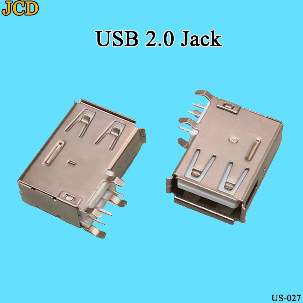 JCD 1 шт./лот usb type-A Female PCB Mount Socket Разъем высокое качество вертикальный Usb A Jack разъем