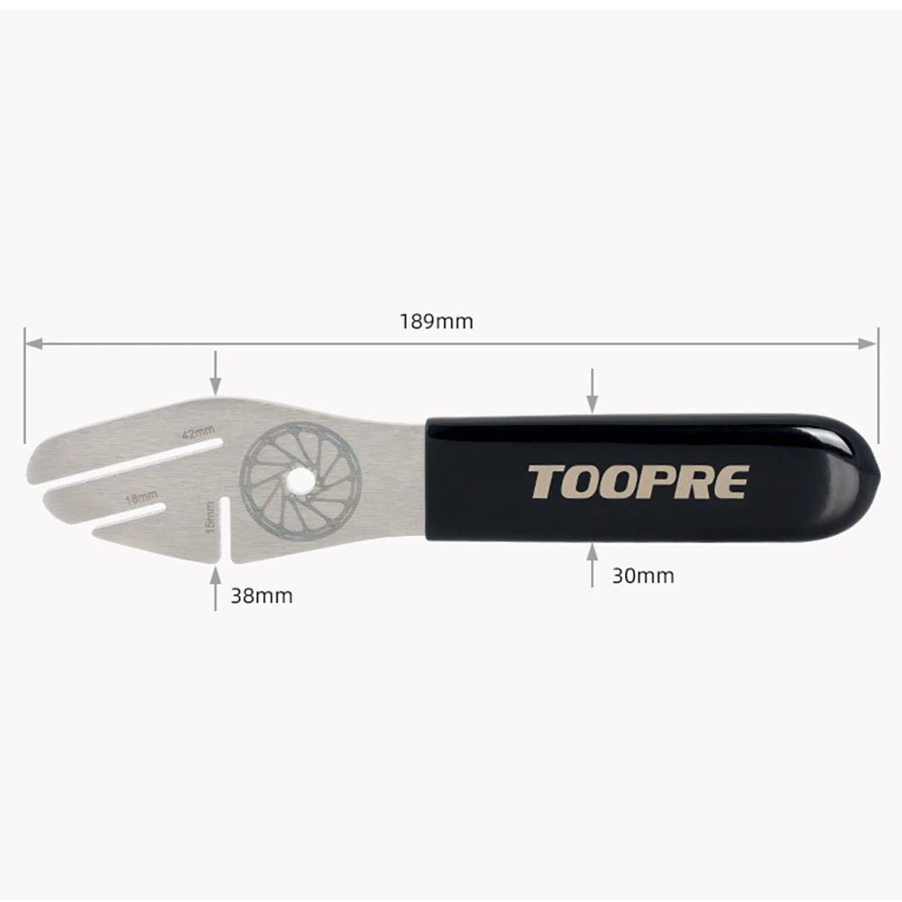 

TOOPRE MTB Bike Bicycle Disc Brake Rotor Alignment Truing Tool Adjustment Wrench Durable Practical Stainless Steel Tool