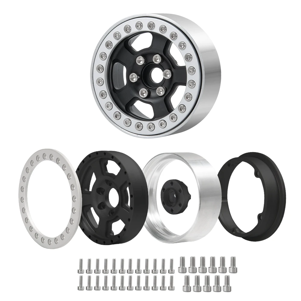 AXSPEED колеса 1 9 дюйймовый сплав для центрального движения Beadlock Обода Колеса 1:10 RC