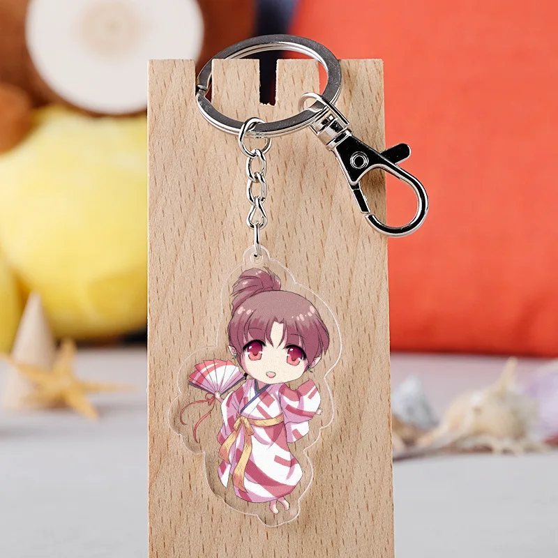 

Inuyasha Style Anime Key Chain Double-Sided Transparent Key Chain Cartoon Keyring Keychain Keyholder Birthday Gifts Unisex