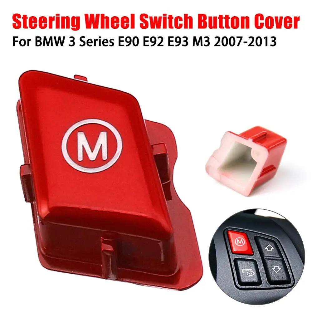 Автомобильный руль M Mode Red Switch Button Kit для BMW 3 Series E90 E92 E93 2007 2008 2009 2010 2011 2012