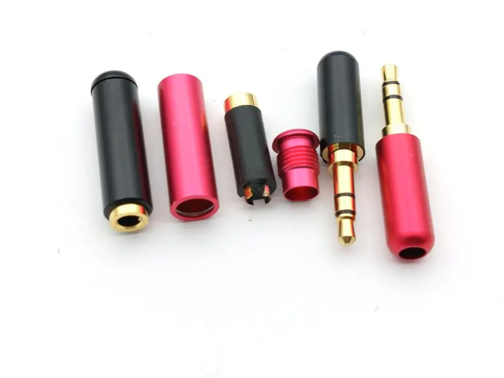 20 пар 3 5 мм Штекерный полюсный стерео разъем + Гнездо Аудио TRS разъемы припоя|plug