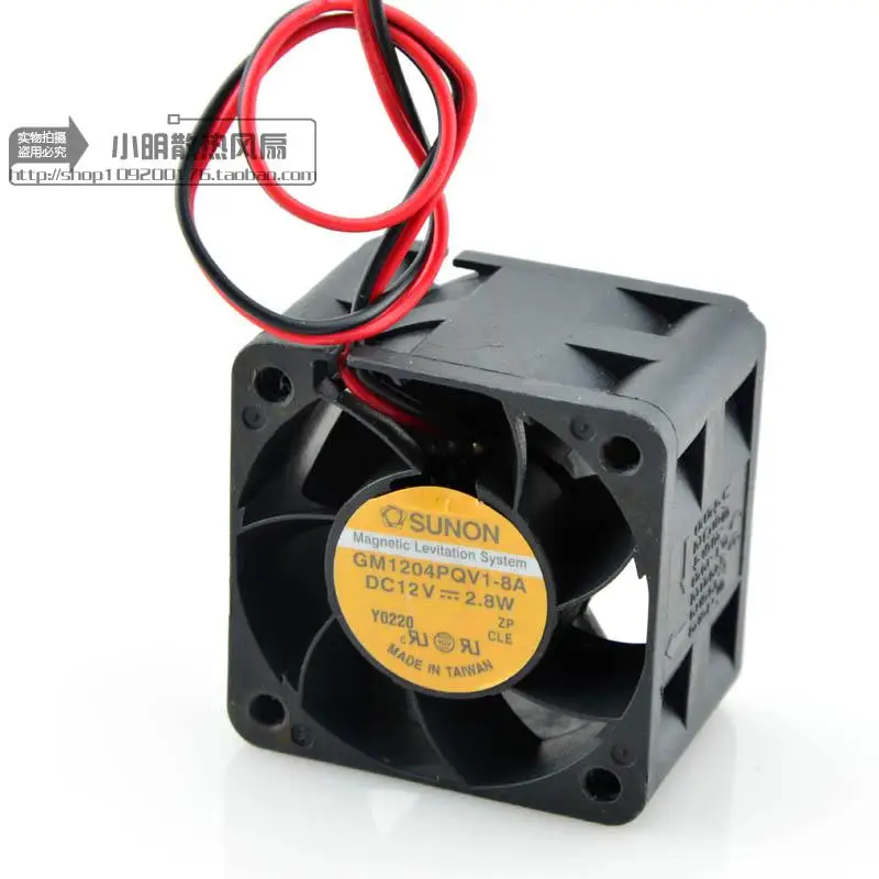 

NEW 4cm 4028 1U2U 12V 2.8W GM1204PQV1-8A Motor protection cooling