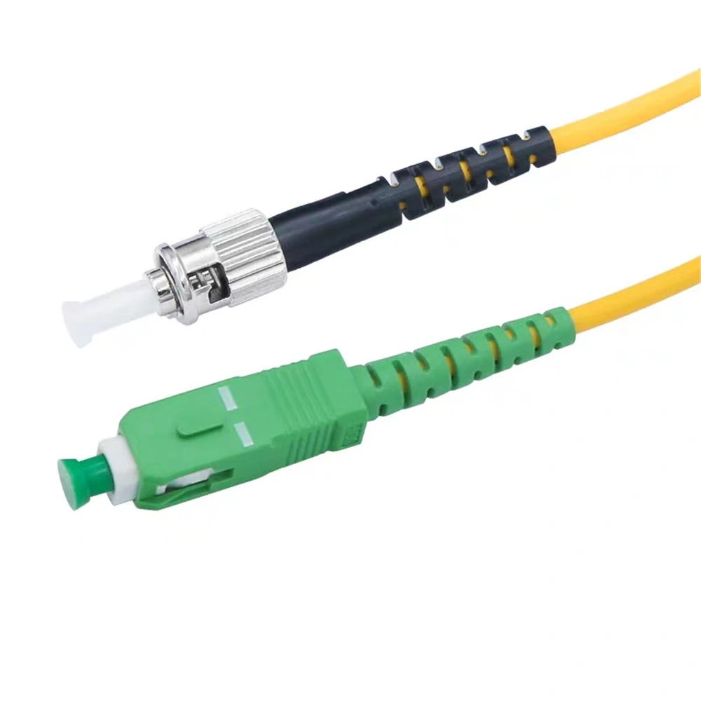 10pcs SC/APC-ST/UPC fiber optic patch cord SM Simplex 1M 2M 3M 5M 7M 10M ST-SCA optical fibre jumper SX free shipping IL<0.3