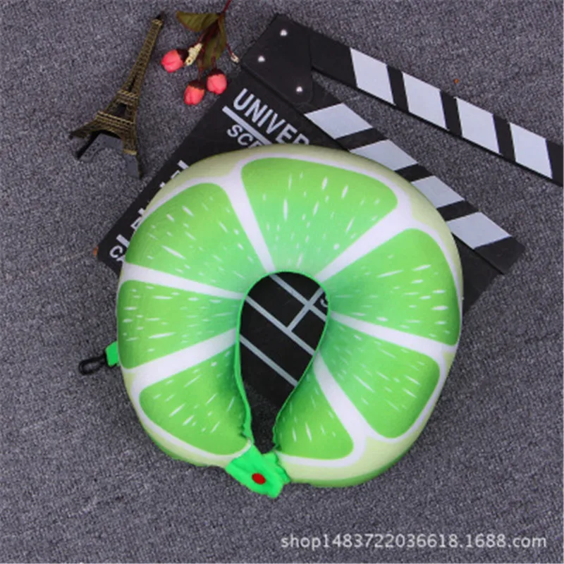 Подушки с фруктами u-образная подушка 6 цветов для защиты шеи путешествий арбуз