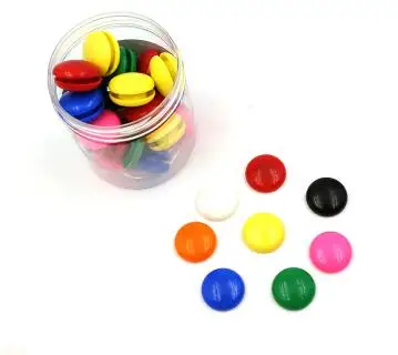A Color mixing 30 шт. красочные круговые магнитные наклейки на холодильник с милой улыбкой магниты на холодильник для детей, держатель для записей, подарки для детей - Цвет: A Color mixing