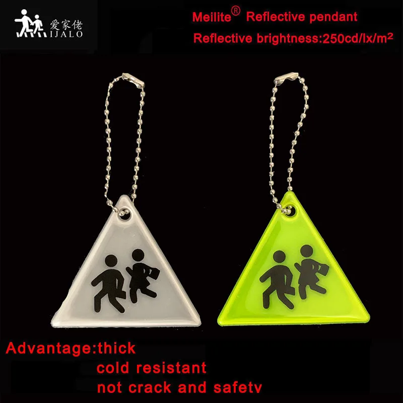 

Meilite Reflexite материал 250 подсвечник треугольный рефлектор из мягкого ПВХ светоотражающий брелок сумка Подвеска Аксессуары
