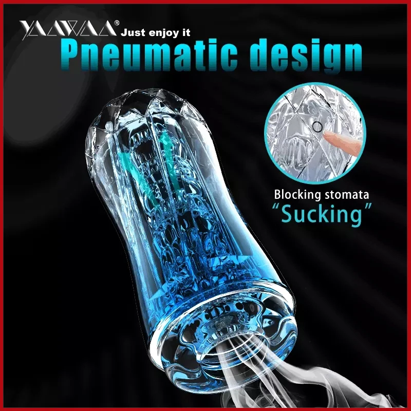 Карманная вакуумная киска карманная Мужской мастурбатор мягкая прозрачная