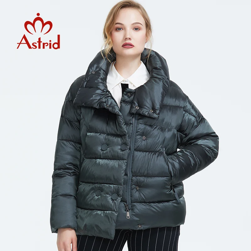 Astrid 2019 Зима новое поступление пуховик женский темный цвет верхняя одежда высокое