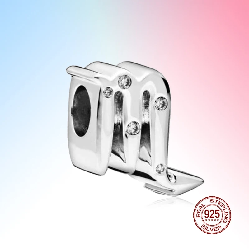 

Twelve constellations Leo beads 925 Sterling Silver For Original Pandora Bracelet Jewelry Pendant Bijoux Making