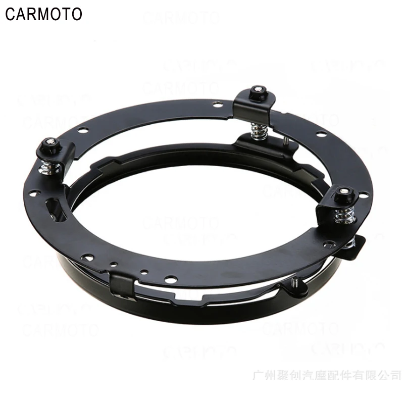 1pcs 7 Inch DOT SAE E9 Motorcycle Headlamp with angle eye Led Headlight 7inch housing bucket trim ring for Touring Electra Glide