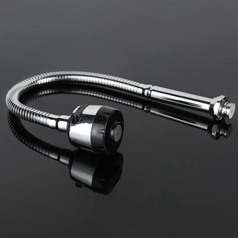 

Kitchen Bar Faucet Hose Double Hole Water 201 Stainless Steel Replacement Tap 45Cm