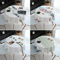 round table cloth waterproof oilproof disposable household round table cloth pvc small round table cloth