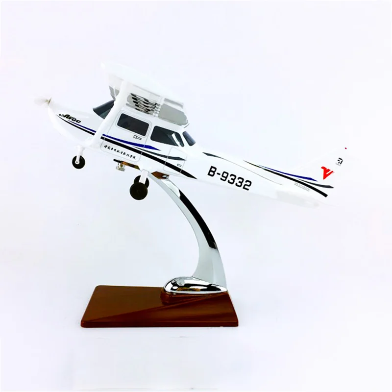 28 см Cessna 172 китайская Военная авиационная летная школа тренировочный самолет модель сплав авиарама самолет игрушки самолет с фиксированным крылом F вентиляторы