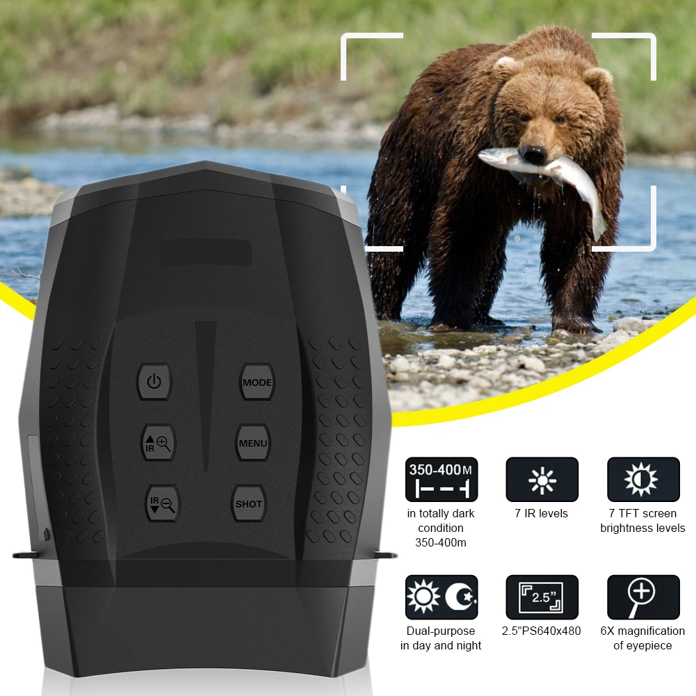 

Digital Night Vision Binoculars with 1.3 million pixel HD Infrared Day And Night Vision Hunting Binoculars Telescope Support CSV