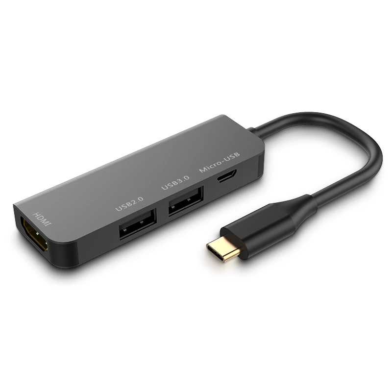 Переходник USB Type C на 3 0 2 концентратор HDMI Thunderbolt адаптер для MacBook Samsung Galaxy S9|Кабели