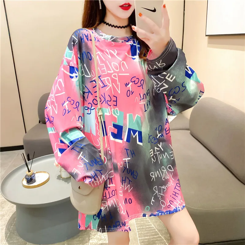 

blusas mujer de moda 2021 tops mujer shirts summer clothes for women manga larga goth clothes vintage t shirt kawai tie dye cow