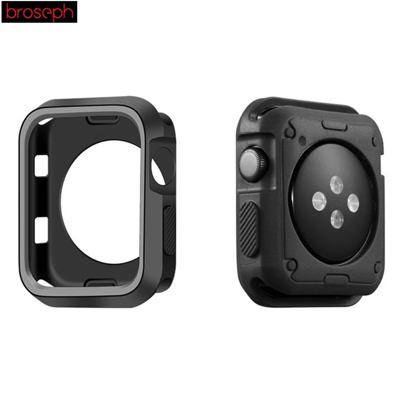 Watch Protector Bumper for Apple watch 4 Case 40mm 44mm Silicone Watch Cases Cover for Iwatch Series 3 2 1 Strap 38mm 42mm