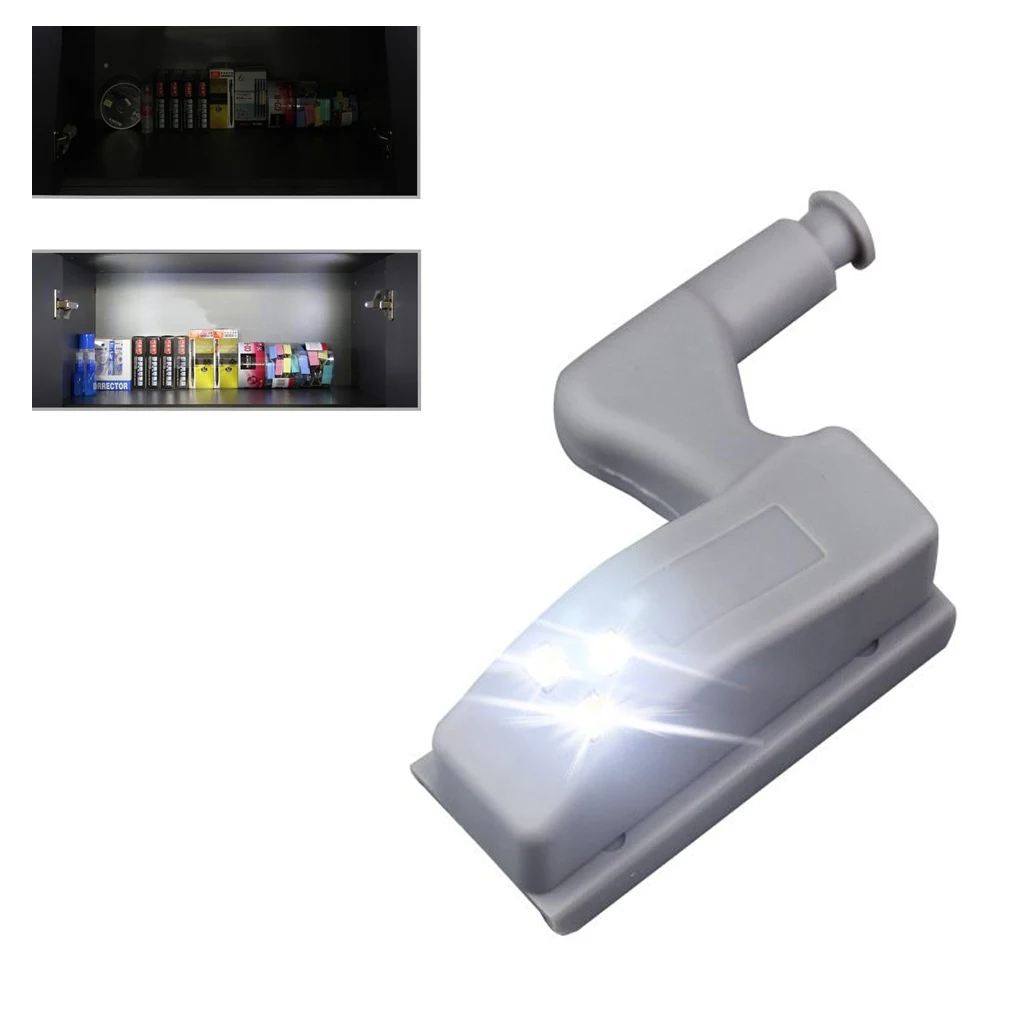 

10pcs/Lot Newest Design Emergency LED Lamp Home Wardrobe Cabinet Cupboard Shoebox Universal Hinge Light Hydraulic Hinge Light
