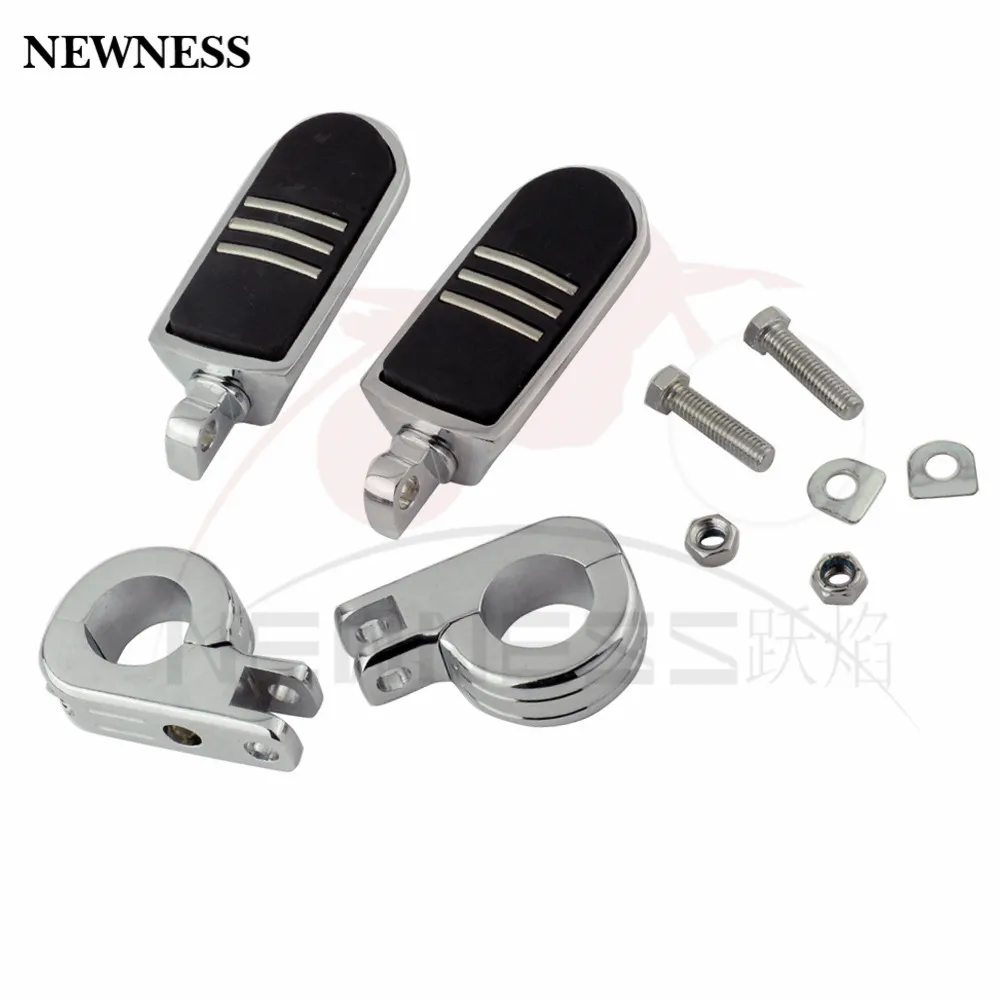 Хромированная мотоциклетная подножка 1-1/2 дюйма 1 5 38 мм авария педаль крепление