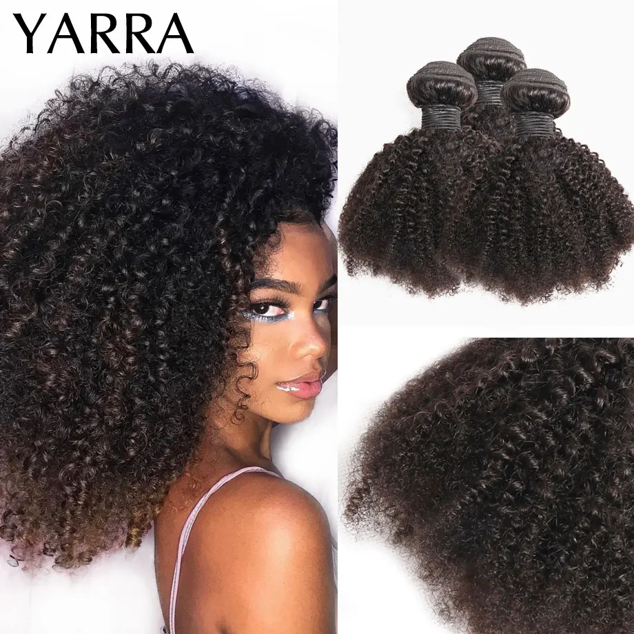 

Монгольский афро кудрявый вьющиеся пряди 3/4 шт. 4b 4c афро кудрявый вьющиеся человеческие волосы пряди волос для наращивания волос поставщика...