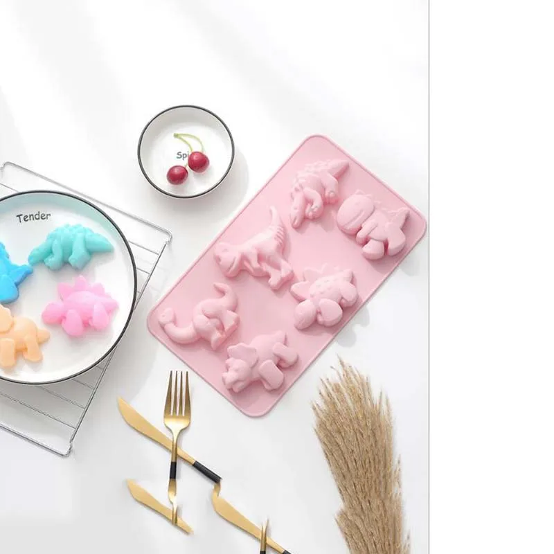 

silicone 6 different shapes of cartoon cake mold diy soap mold chocolate mould kitchen baking tools