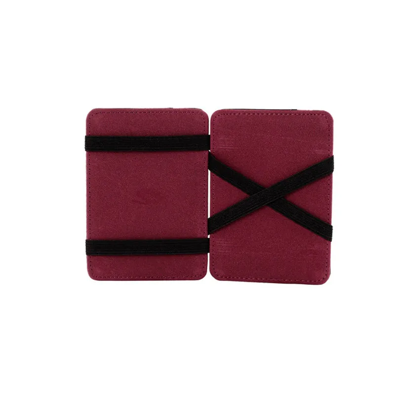 Мужской кошелек мини нейтральный волшебный двойной кожаный держатель для карт