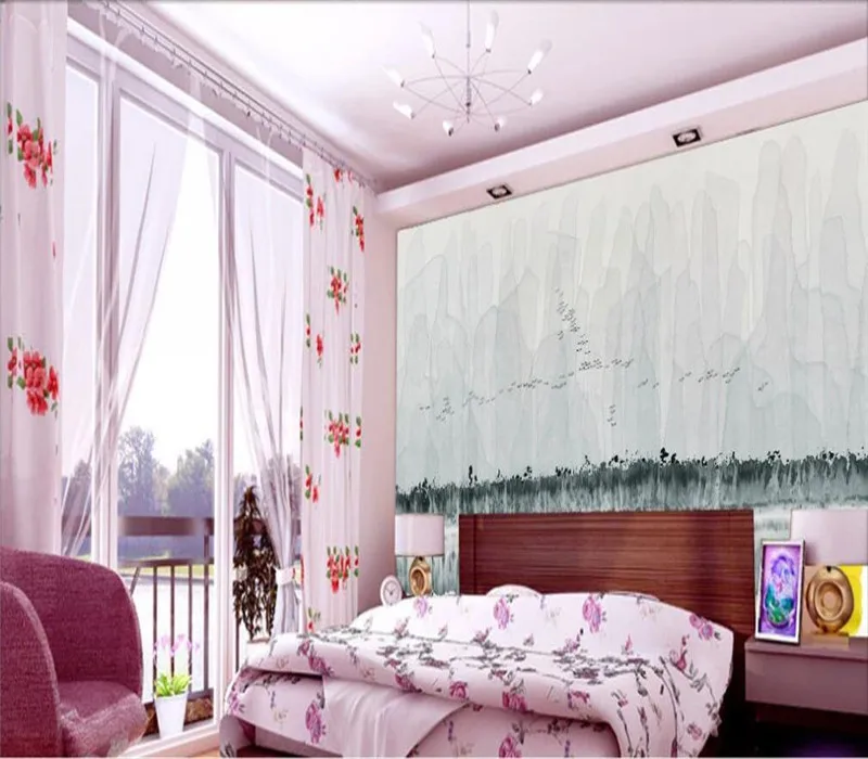 Большие Настенные обои на заказ абстрактная роспись свободные чернила китайская