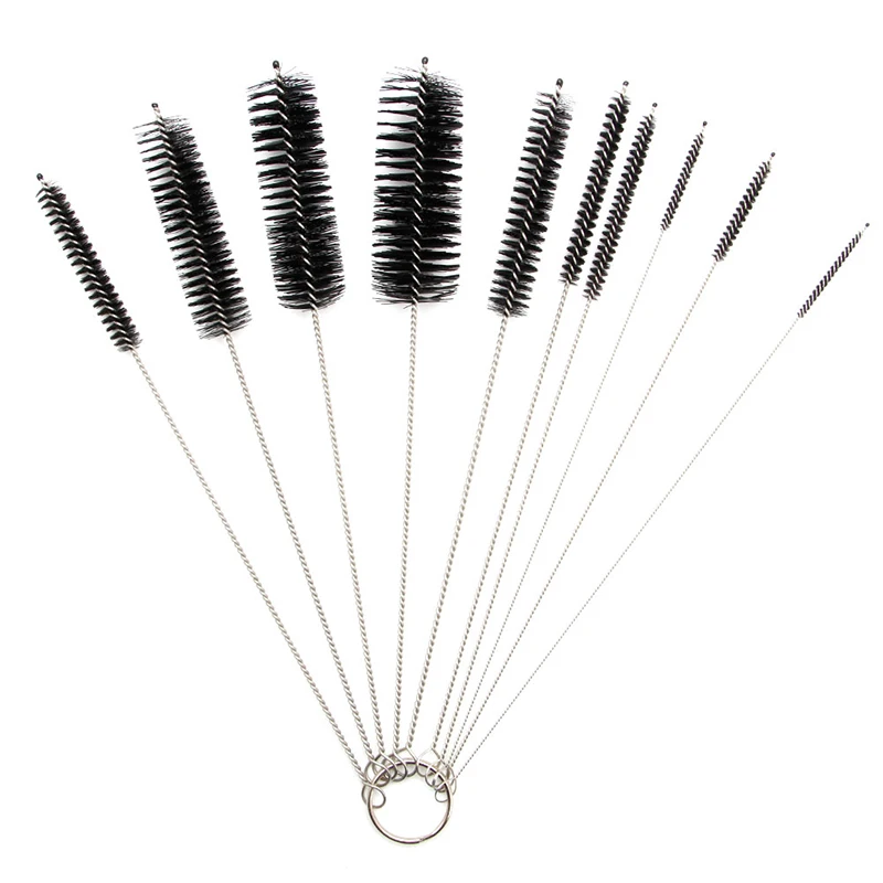 

2021 New 10 Cleaning Needles+5 Brushes Tool For Suzuki Carburetor Carbon Dirt Jet Dry New