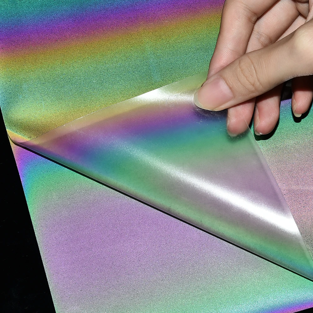 Радуга/серый светоотражающий теплопередающий виниловый безопасный Утюг на