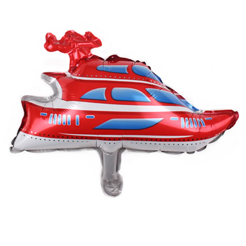 Воздушные шары из фольги в виде пиратской лодки для морского транспорта 10 шт.